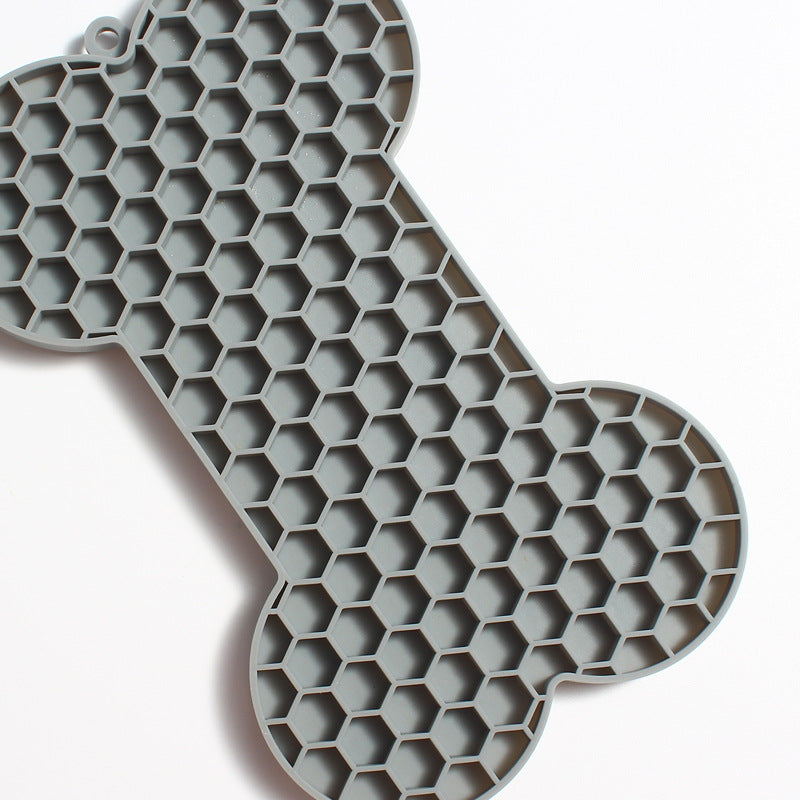 Bone Shaped Silicone Dog & Cat Lick Mat