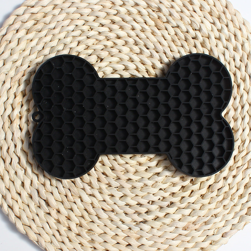 Bone Shaped Silicone Dog & Cat Lick Mat