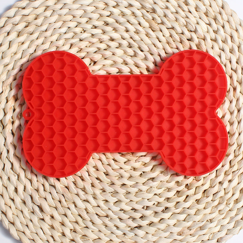 Bone Shaped Silicone Dog & Cat Lick Mat