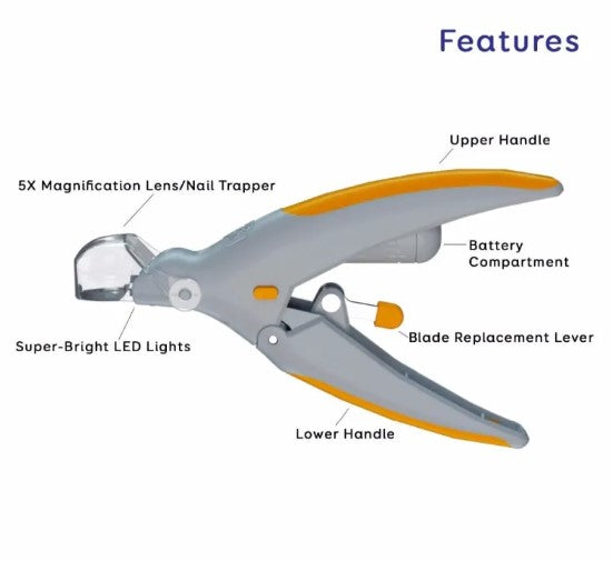 Pet Nail Trimmer w/ LED Light