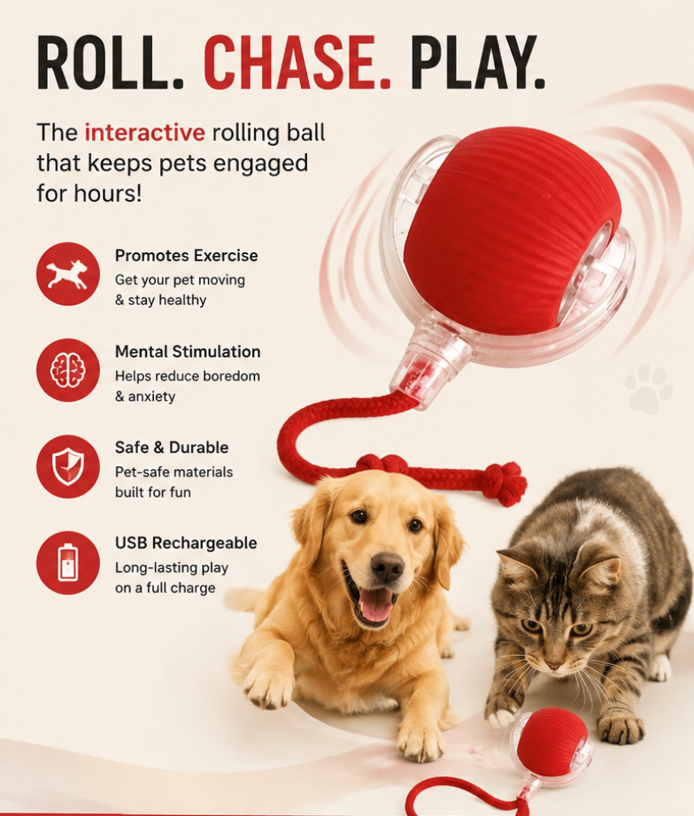 Smart Rolling Pet Ball