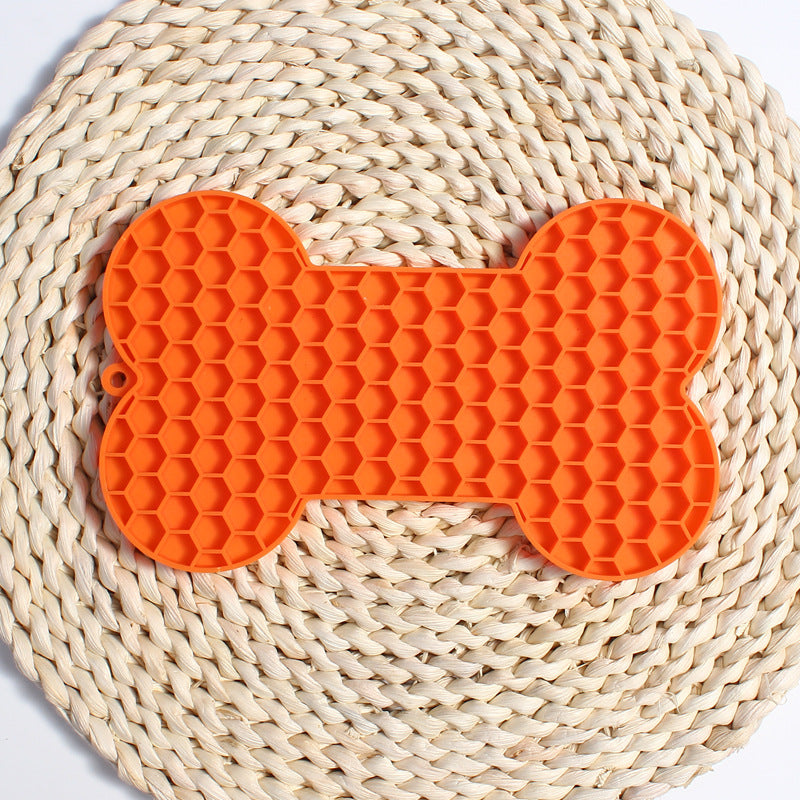 Bone Shaped Silicone Dog & Cat Lick Mat