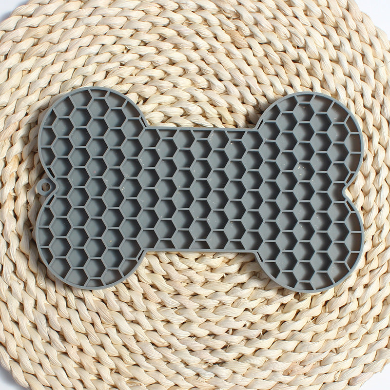 Bone Shaped Silicone Dog & Cat Lick Mat