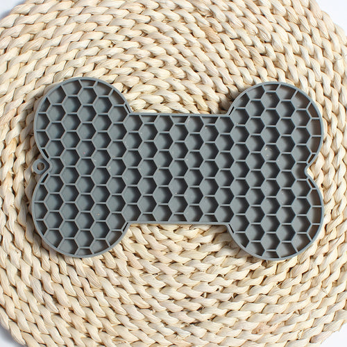 Bone Shaped Silicone Dog & Cat Lick Mat